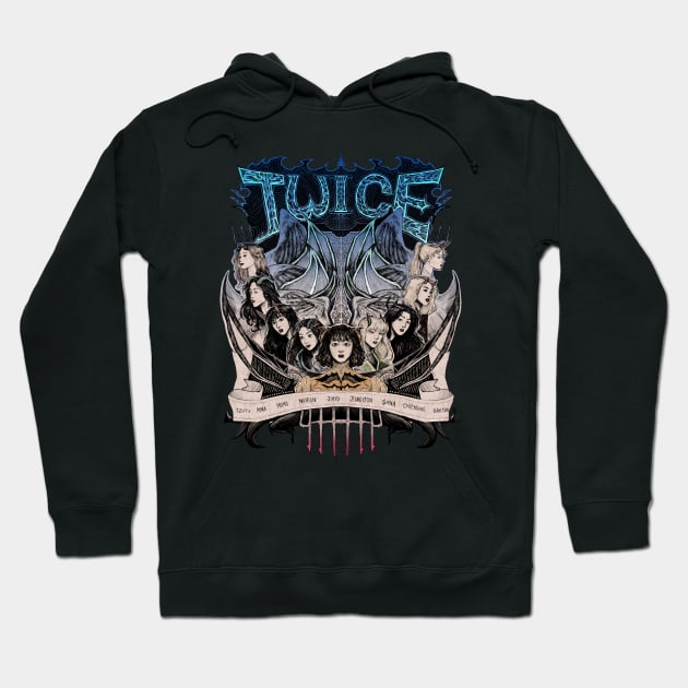 Twice Metal Ver. 1 Hoodie by BeeboJam